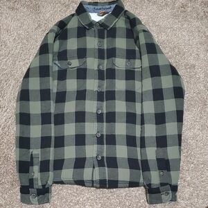 Tailor Vintage Olive and Black Plaid Men's Shirt